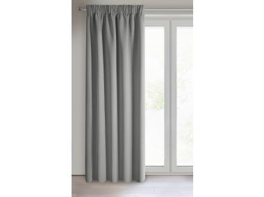 Zdjęcie: Zasłona gotowa D91 Parisa na taśmie 140x270 cm szary EUROFIRANY