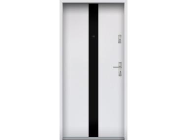 Drzwi wejściowe do mieszkań Bastion L-01 Biały 80 cm lewe ODP KR CENTER