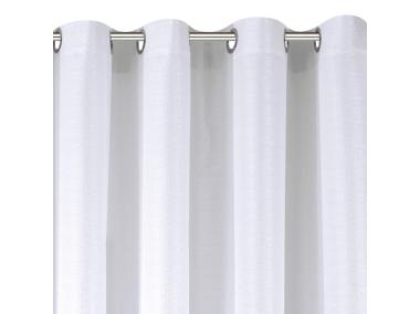 Zdjęcie: Zasłona jednokolorowa Sancy 140x250 cm biała na przlotkach EUROFIRANY