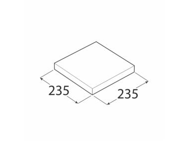 Zdjęcie: Półka samowisząca biała 23,5x23,5 cm VELANO
