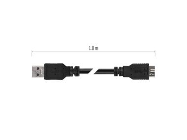 Zdjęcie: Kabel USB 3.0 A/M-Micro B/M 1m EMOS