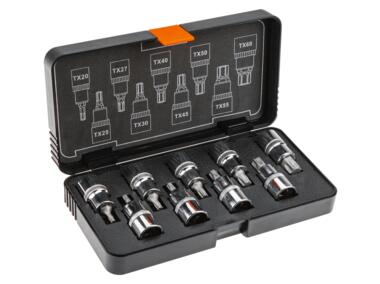 Zdjęcie: Końcówki Torx na nasadce 55 mm, zestaw 9 sztuk NEO