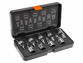Końcówki Torx na nasadce 55 mm, zestaw 9 sztuk NEO