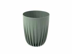 Donica Mira 19 cm szarozielona LAMELA PLASTIC