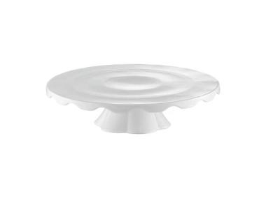 Zdjęcie: Patera na nóżce porcelanowa Crema 30 cm rant dolny AMBITION