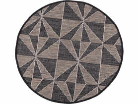 Dywan Express 80 cm geometria czarno-brązowy MULTI-DECOR