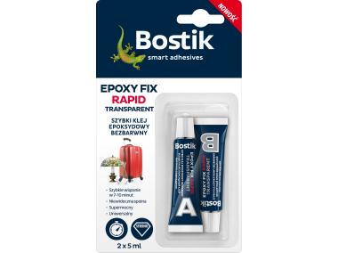 Zdjęcie: Klej Epoxy Fix Rapid bezbarwny 2 x 5 ml BOSTIK