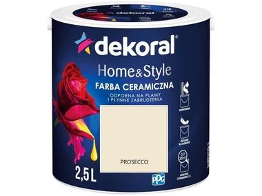 Zdjęcie: Farba ceramiczna Home&Style prosecco 2,5 L DEKORAL