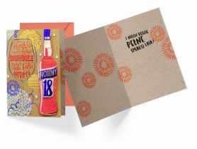 Karnet DK-886 Urodziny 18 - osiemnastka, cyfry, aperol KUKARTKA