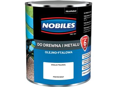 Zdjęcie: Emalia ftalowa połysk biały Ftalonal 0,7 L NOBILES
