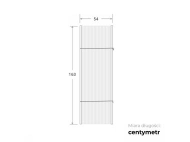 Zdjęcie: Ścianka boczna Lightline Pro 163x54x54 ROBELIT