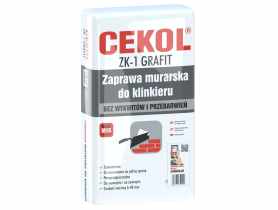 Zaprawa murarska do klinkieru grafit ZK-1, 23 kg CEKOL