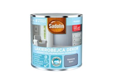 Zdjęcie: Lakierobejca do drewna Dekor 0,25 L pastelowy błękit SADOLIN