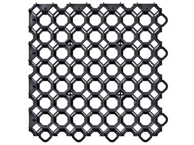 Zdjęcie: Kratka trawnikowa Garden Puzzle czarna 49,2x49,2x3,9 cm ONDULINE
