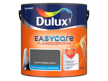 Zdjęcie: Farba do wnętrz EasyCare 2,5 L najmocniejszy szary DULUX