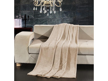 Zdjęcie: Koc Henry cappucino 150x200 cm DECOKING