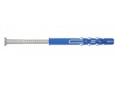 Zdjęcie: Kołek ramowy poliamidowy FF1 8x140 mm z lejkiem wkręt ocynk galwaniczny, 50 sztuk RAWLPLUG