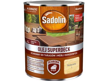 Zdjęcie: Olej do drewna 0,75 L bezbarwny Superdeck SADOLIN