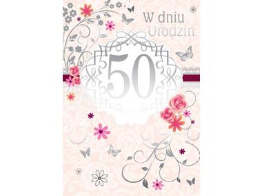 Zdjęcie: Karnet PP-1387 50-urodziny (cyfry) PP-1387