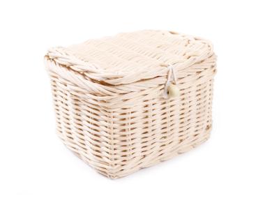 Zdjęcie: Koszyczek rattanowy szkatułka 13x11x11 mały zamykany TIN TOURS