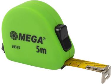Zdjęcie: Miara zwijana 5 m, 19 mm, 2 stopery, PVC, soft MEGA