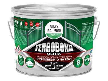Zdjęcie: Farba antykorozyjna Ferrobond Ultra półmat biały 2,5L JURGA