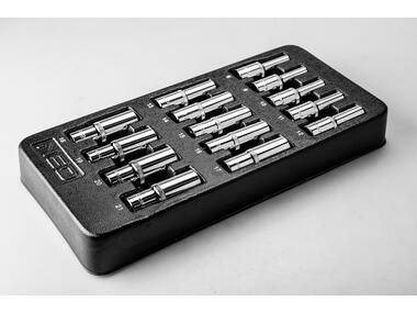 Zdjęcie: Nasadki długie 1/2", 8-21 mm, zestaw 14 sztuk, wkładka NEO