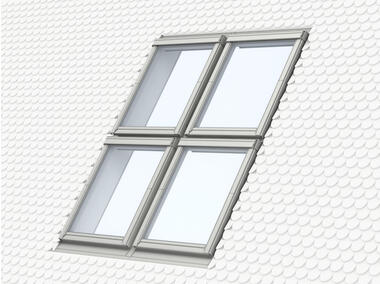 Zdjęcie: Kołnierz kombi EKB 0007E płaski element górny, 66x118 cm VELUX