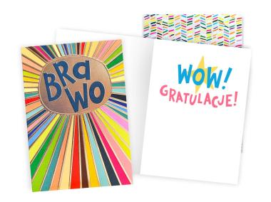 Zdjęcie: Karnet DKP-084 Brawo - gratulacje KUKARTKA