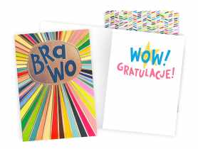 Karnet DKP-084 Brawo - gratulacje KUKARTKA