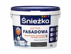 Farba Extra Fasadowa Grafitowy 10L N ŚNIEŻKA
