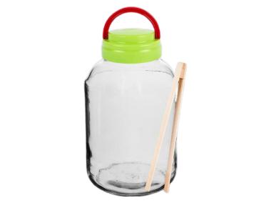 Zdjęcie: Słoik 3 L z plastikową zakrętką + szczypce BROWIN