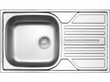 Zdjęcie: Zlewozmywak Legato satyna 1K Z/O 760x435x145, 3,5" + osprzęt DEANTE
