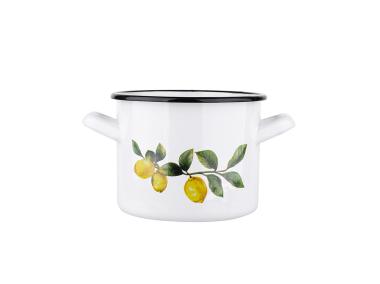 Zdjęcie: Garnek prosty 3,6 L -18 cm biały Lemon SILESIA
