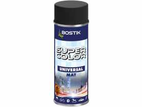 Lakier uniwersalny ogólnego zastosowania Super Color Universal czarny mat RAL 9005 400 ml BOSTIK