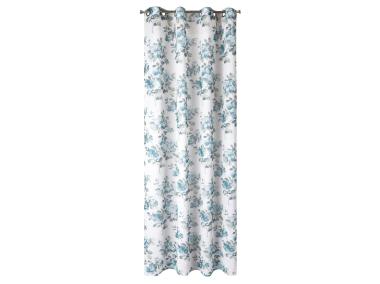 Zdjęcie: Zasłona Kali 140x250 cm naturalna z wzorem na przelotkach EUROFIRANY