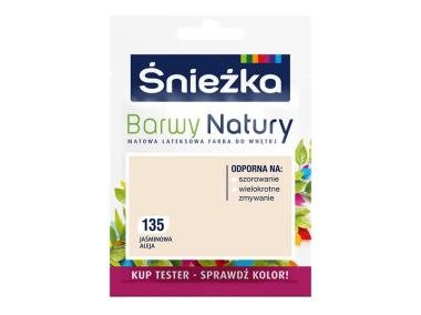 Zdjęcie: Farba Barwy Natury tester jaśminowa aleja 135 25ml ŚNIEŻKA