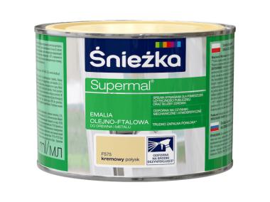 Zdjęcie: Emalia Supermal kremowy F575 0,4L ŚNIEŻKA