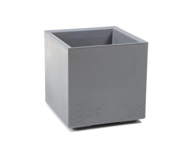 Zdjęcie: Kwietnik Karo Eco recycled 400x400 mm beton szary LAMELA