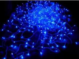 Lampki choinkowe LED 100 lampek niebieskie 9 m VOLTENO