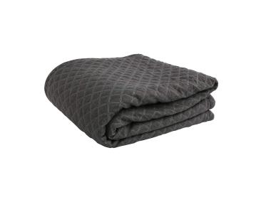 Zdjęcie: Pled 130x160 cm Pikowane Romby szary ALTOMDESIGN