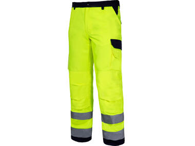Zdjęcie: Spodnie ostrzegawcze żółte premium, S, CE, LAHTI PRO