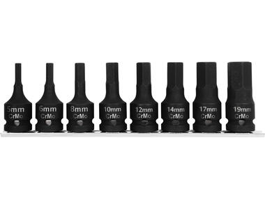 Zdjęcie: Zestaw 8szt bitonasadki udarowe 1/2 Torx t30-t80 box PROLINE