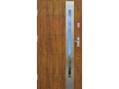 Drzwi zewnętrzne stalowo-drewniane Disting Nicolo 08B Dąb złoty 90 cm lewe KR CENTER