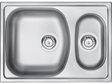 Zdjęcie: Zlewozmywak Xylo satyna 1,5K B/O 620x440x150, 3,5" + osprzęt DEANTE