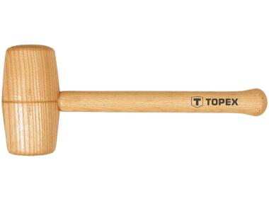 Zdjęcie: Młotek drewniany okrągły, 70 mm, trzonek drewniany TOPEX