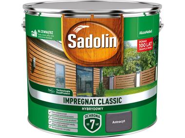 Zdjęcie: Impregnat Classic Hybrydowy antracyt 9 L SADOLIN