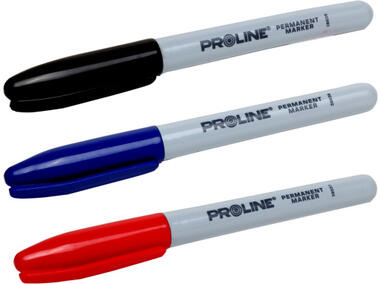 Zdjęcie: Markery permamentne okrągłe 3 szt. PROLINE
