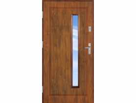 Drzwi zewnętrzne stalowo-drewniane Disting Mario 04B Dąb złoty 100 cm lewe KR CENTER