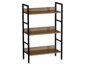 Regał loft Veris 60x27,6x93 cm MDF-czarny metal TS INTERIOR